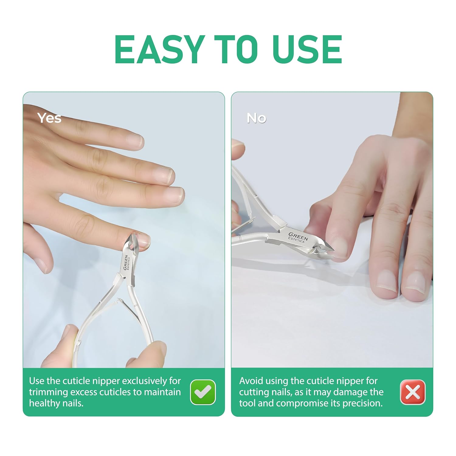 Cuticle Trimmer Stainless Steel Silver Manicure Tool - Image 8