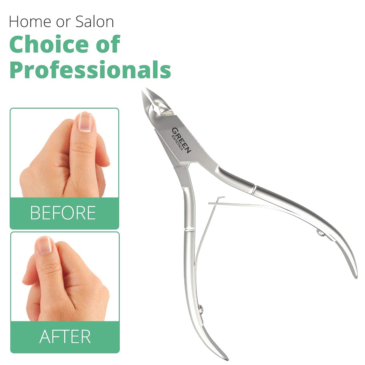 Cuticle Trimmer Stainless Steel Silver Manicure Tool - Image 9