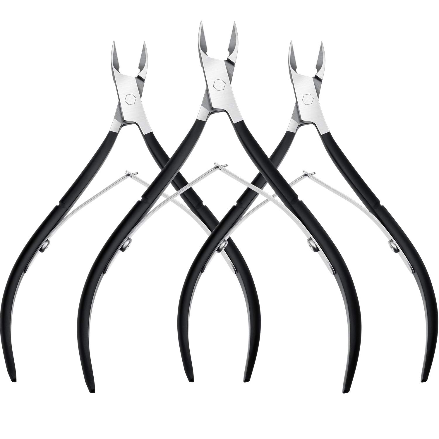 Cuticle Trimmer Tool Stainless Steel Silver 3 Pack - Image 10