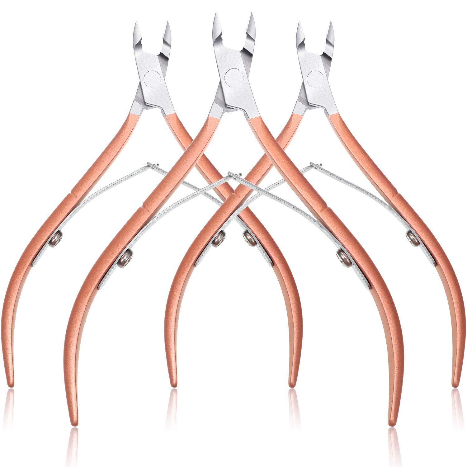 Cuticle Trimmer Tool Stainless Steel Silver 3 Pack - Image 11