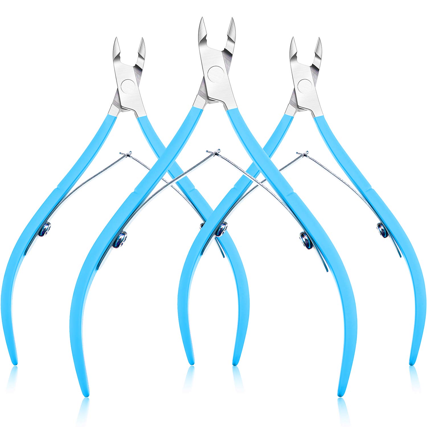 Cuticle Trimmer Tool Stainless Steel Silver 3 Pack - Image 7