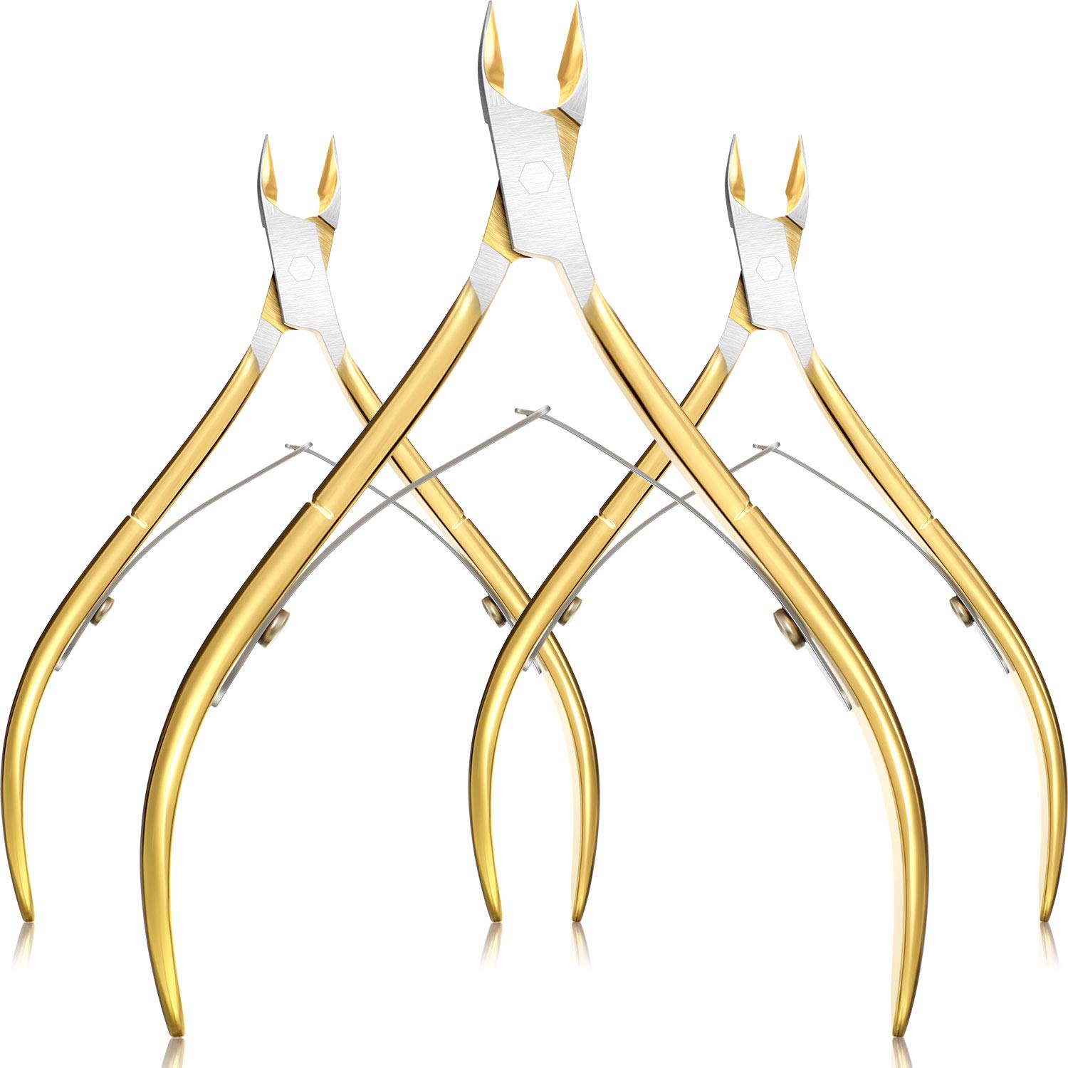 Cuticle Trimmer Tool Stainless Steel Silver 3 Pack - Image 9