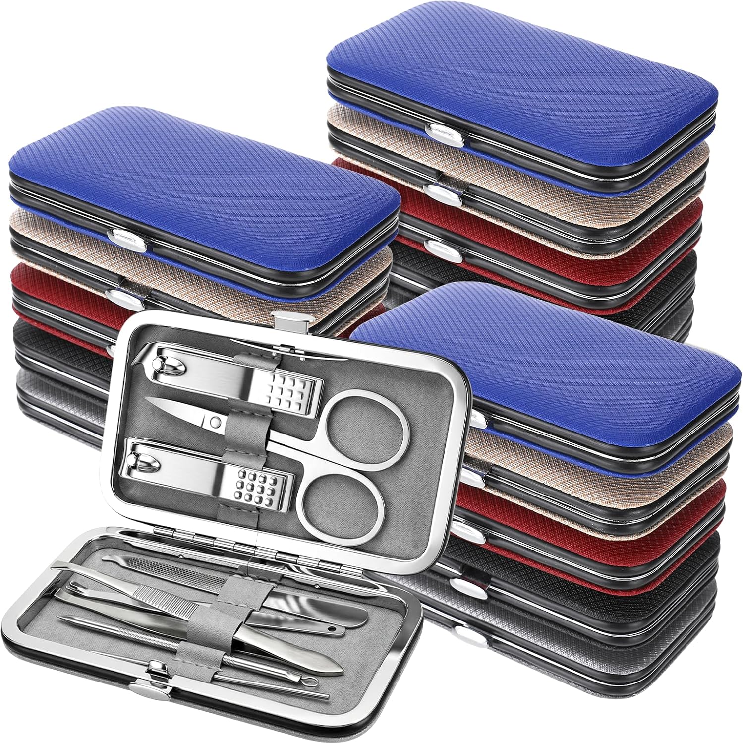 Manicure Kit Stainless Steel 15 Set Travel Case