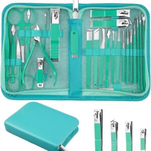 Manicure Set 26 Piece Stainless Steel Black - Image 10