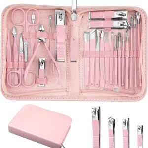 Manicure Set 26 Piece Stainless Steel Black - Image 12