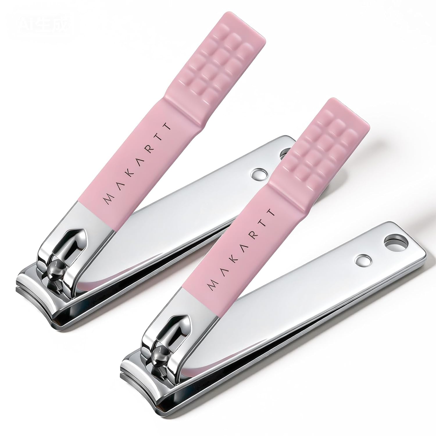 Nail Cuticle Trimmer Set Stainless Steel Pink 3 Pieces - Image 13